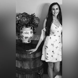 White flowered dress